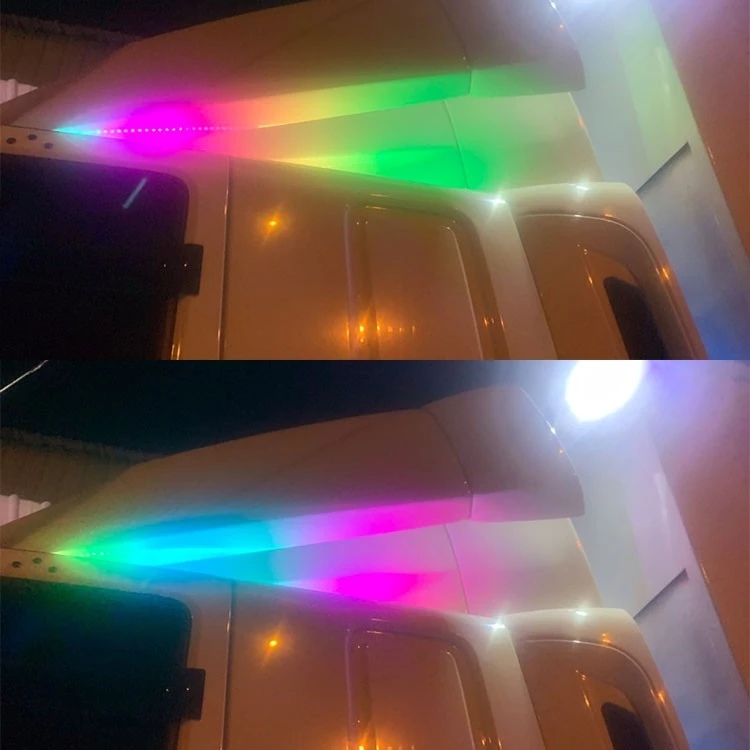 【高總裁LED 】台灣現貨LED客製化/改裝車燈/幻彩燈條硬燈條/T10燈/七彩跑馬燈單色燈粉紫冰藍 氣氛燈