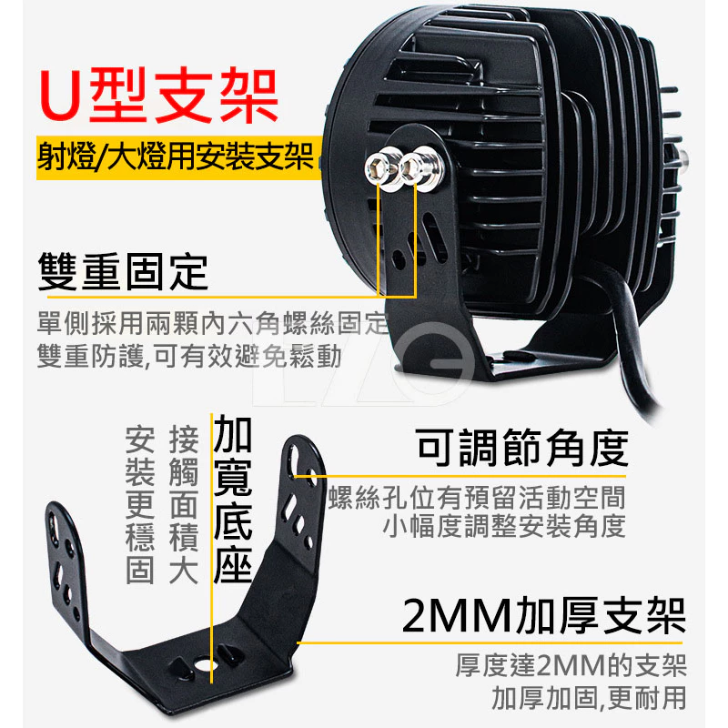 【高總裁LED 】台灣現貨 30W 單珠聚光燈 防水 高亮 射燈 霧燈 12~24V 前杠燈 前大燈 照明燈 工作燈