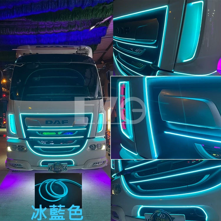 【高總裁LED 】台灣現貨 LED 冷光條 客製化 12~24V 軟燈條 防水 單色 氣氛燈 燈眉 冷光