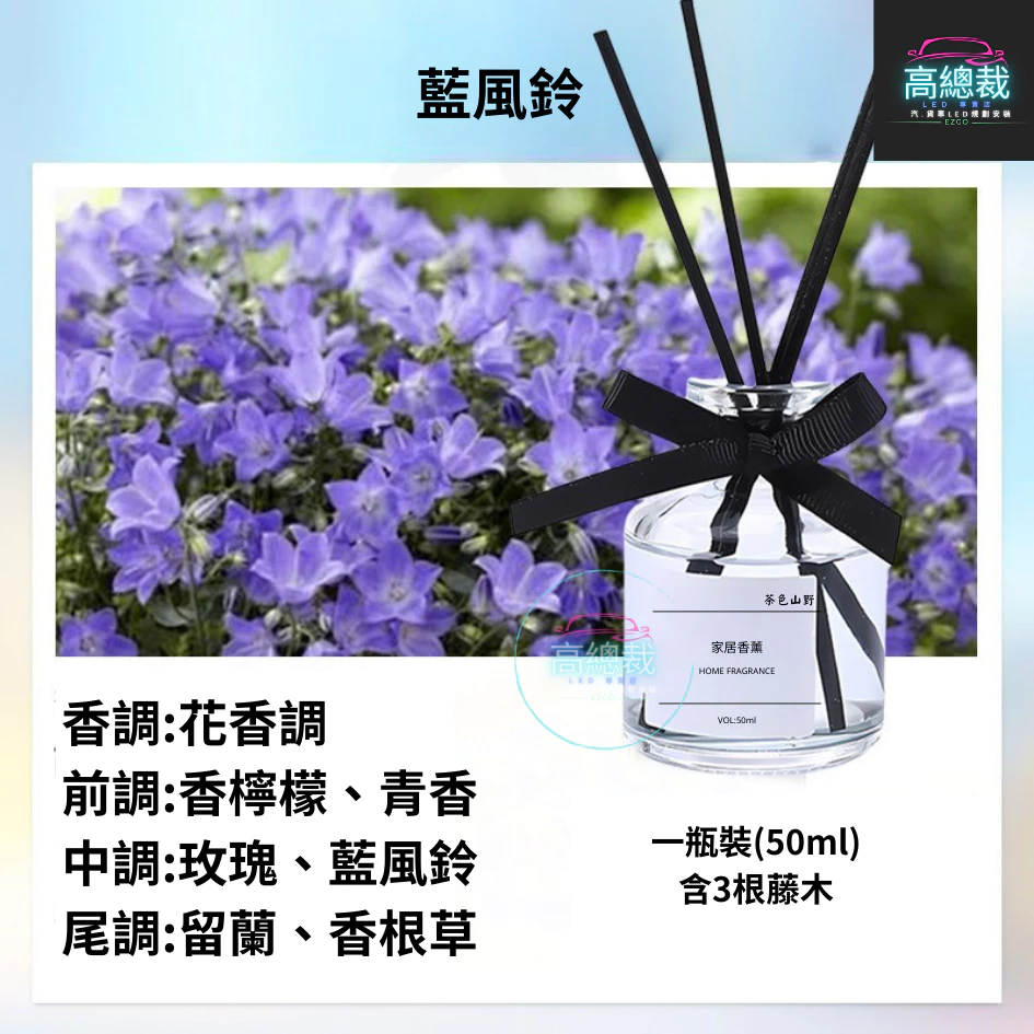 Tw現貨 居家室內擴香瓶 網紅商品 汽車香水 車用香薰 室內香水 芳香劑 除異味 汽車 除臭 高總裁LED 無火擴香