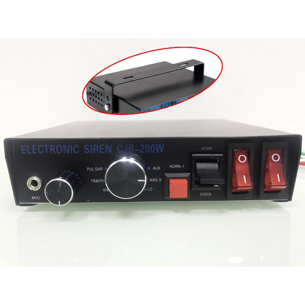 【高總裁LED 】台灣現貨 200W 有線喊話器警報器 12~24V 車載 車用 麥克風 警報器 警笛喇叭 警報擴音器