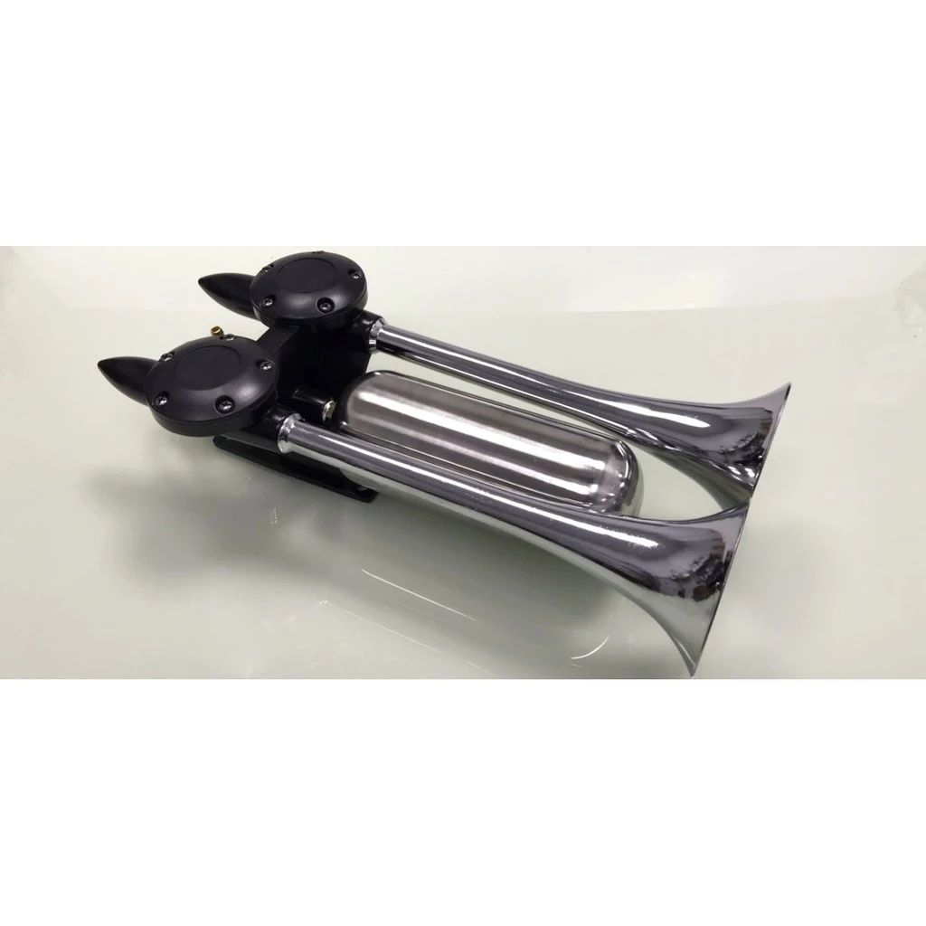 【高總裁LED 】台灣現貨 雙管 新幹線喇叭 AIR空氣喇叭 12~24V 吃風 迴旋長音 火箭炮延音 高音 迴音