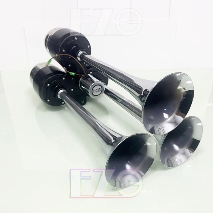 三管新幹線喇叭 AIR空氣喇叭 12V 24V 吃風 迴旋短音 火箭炮延音 高音 氣喇叭 電子發票含稅 高總裁LED