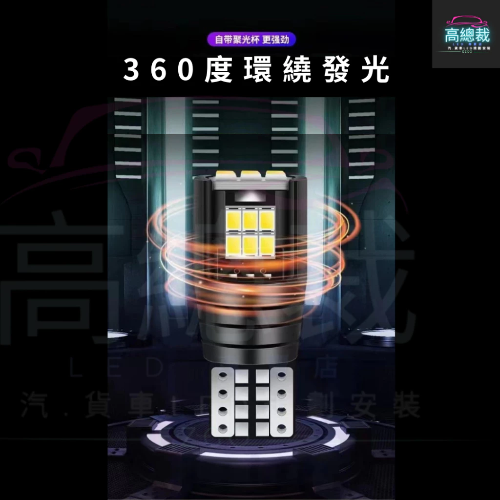 【高總裁LED 】台灣現貨 T10 18顆LED 小燈 12V24V 高亮 方向燈 車門燈 閱讀燈 腳底燈 車燈