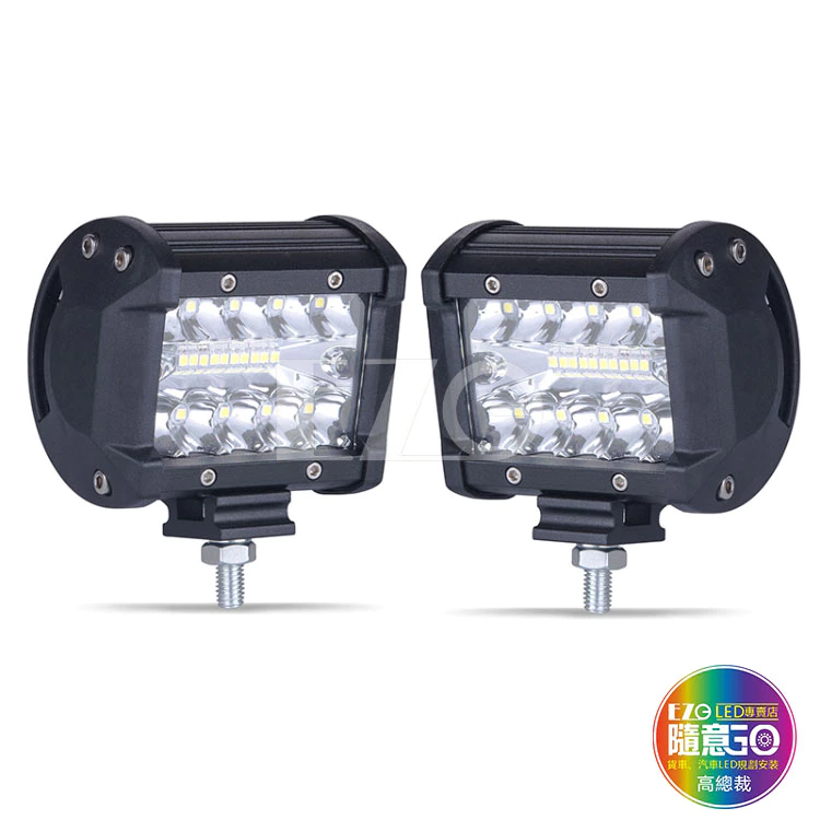 【高總裁LED 】台灣現貨 60W 廣角燈 高亮 白光 防水 工作燈 LED 12V 24V 照明 聚光 戶外