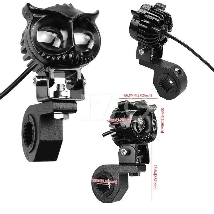 30W 貓頭鷹工作燈 雙色燈 白光 黃光 雙燈珠 霧燈 12V 24V LED 電子發票含稅 高總裁LED