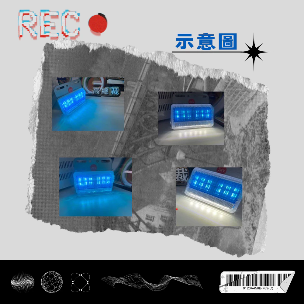 【高總裁LED 】台灣現貨 紅 藍 晶鑽高亮邊燈 防水 超亮 照地燈 小燈 流水方向 12~24V LED 照輪燈