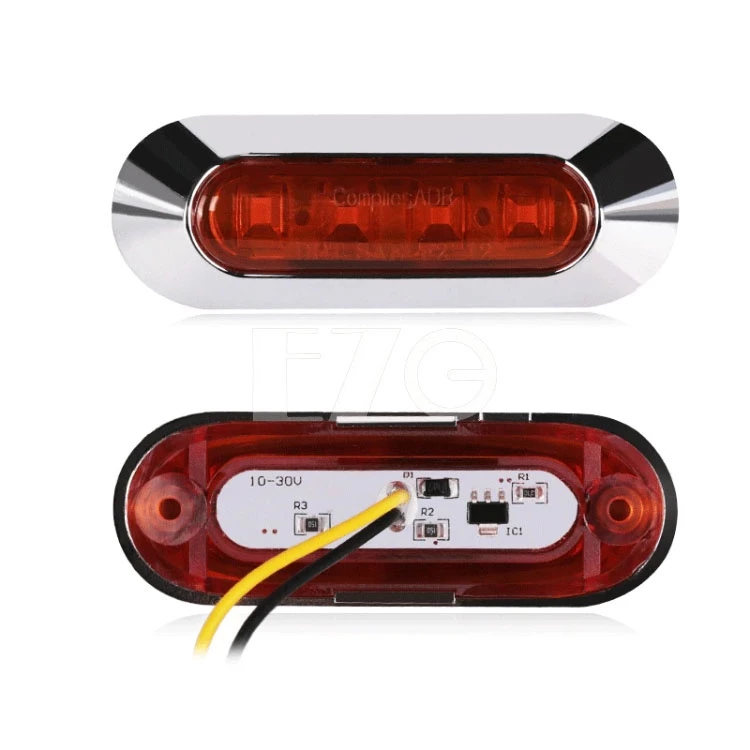 【高總裁LED 】台灣現貨 4LED 側邊燈�12V 24V �防水邊燈 側標誌燈 信號燈 輔助燈 警示燈 邊燈