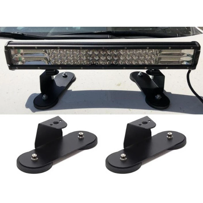 【高總裁LED 】台灣現貨 車頂燈支架 C款 包膠強磁支架 LED長條燈底座 車頂燈固定 磁鐵支架 改裝越野車