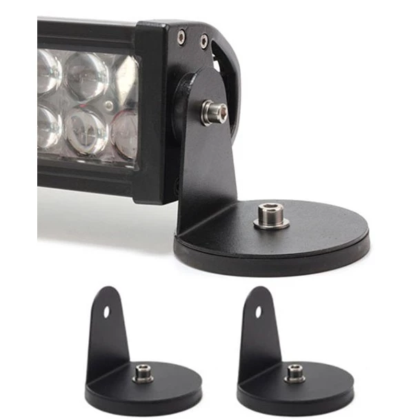 【高總裁LED 】台灣現貨 車頂燈支架 單支L款小盒 包膠強磁支架 LED長條燈底座 車頂燈固定 磁鐵支架 越野車