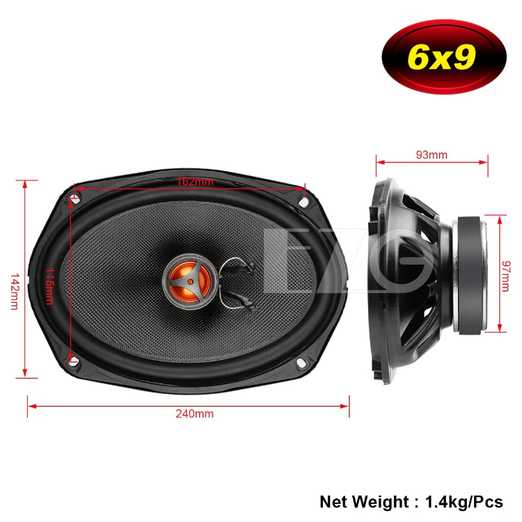 【高總裁LED 】台灣現貨 同軸喇叭 6x9吋 附網 車音響 大功率高中重低音喇叭 揚聲器 車用喇叭 喇叭