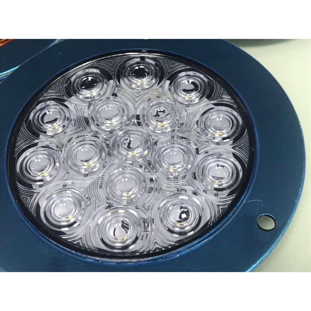 【高總裁LED 】台灣現貨 16ELD 4吋不鏽鋼圈單色尾燈 薄款 24V 防水 圓形尾燈 煞車燈 方向燈 小燈 警示燈