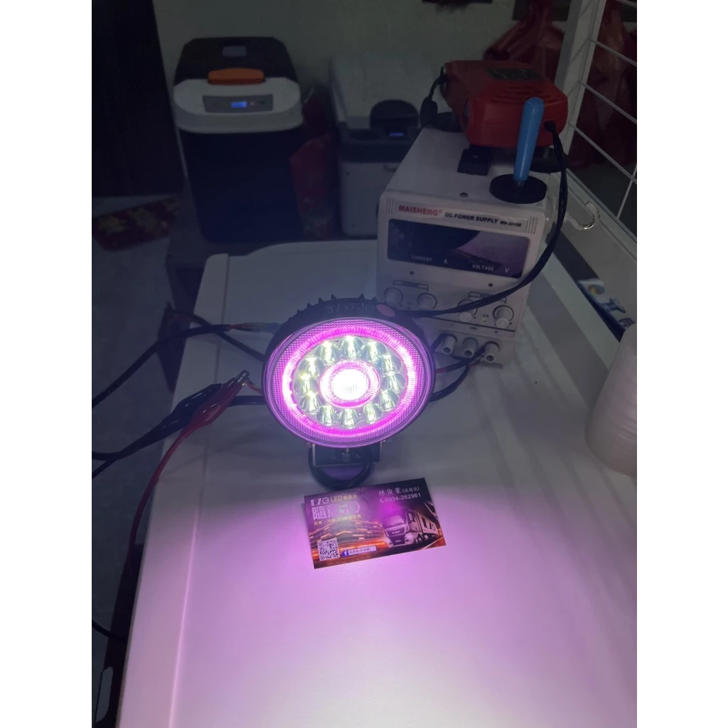 【高總裁LED 】台灣現貨 LED 36W 雙光圈 圓形工作燈 聚光 散光 1224V 12燈珠 彩色燈 照明燈 工作燈