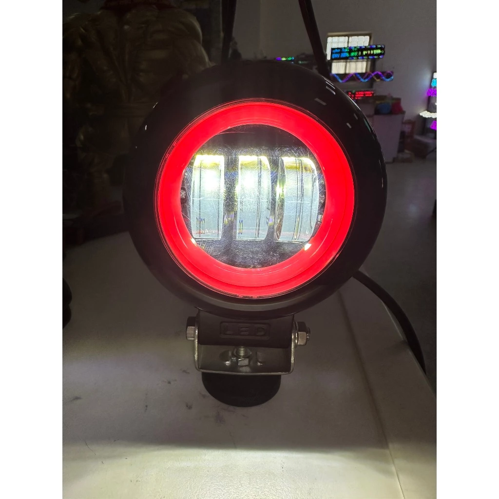 【高總裁LED 】台灣現貨 50W 天使眼投射燈 光圈燈 魚眼 切線 工作燈 霧燈 方形 圓形 照明燈 車頂燈 前杠燈