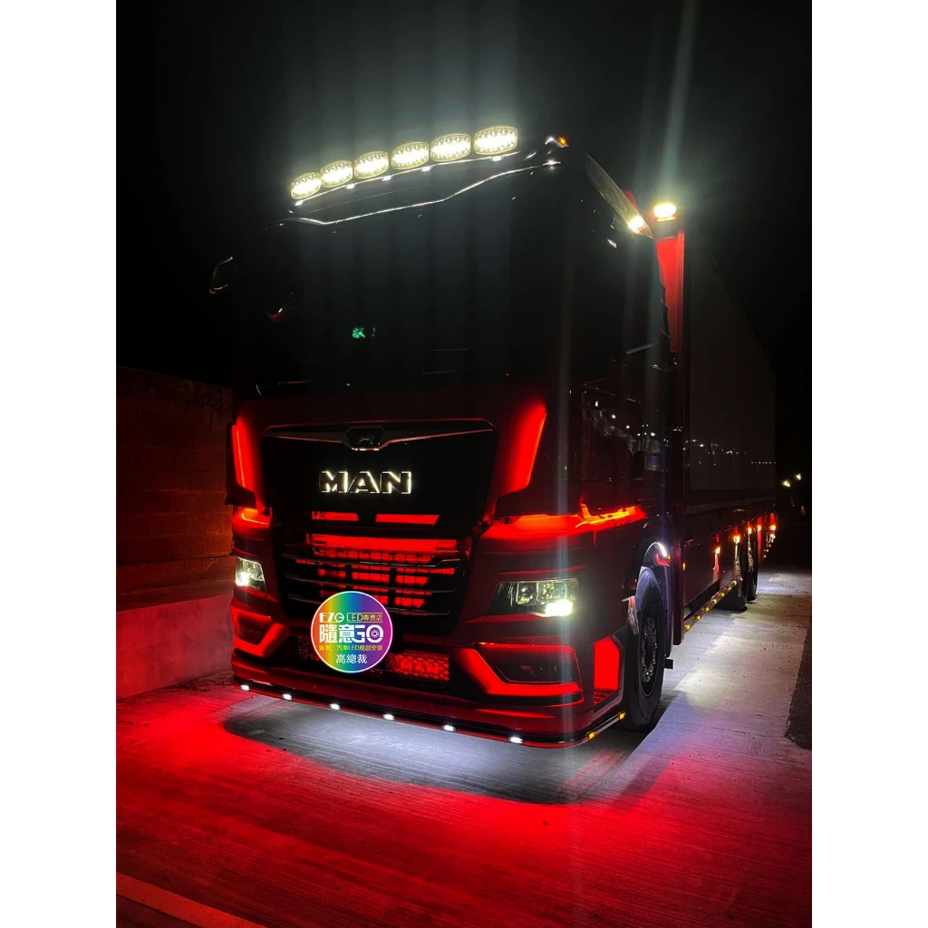 【高總裁LED 】台灣現貨 白鐵管專用小燈 2LED 崁入式 防水 12V 24V   大車 LED小燈 MAN