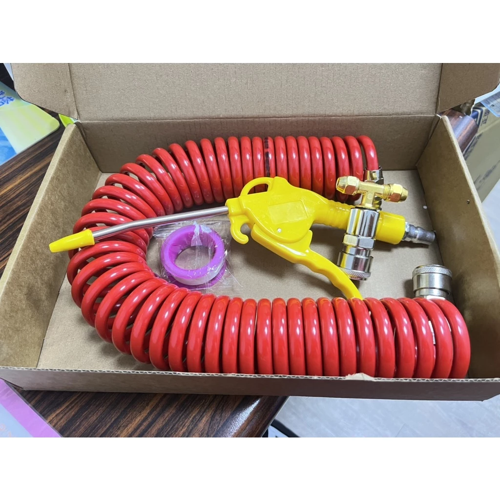 【高總裁LED】台灣現貨 吹塵槍 風管 三通頭 氣動槍 高壓風槍 PU彈簧氣管 吹風槍 打氣泵風管 高總裁LED