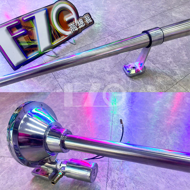 【高總裁LED 】台灣現貨 TK白鐵4尺喇叭 長音管 延音 12V 24V 氣喇叭 AIR 喇叭改裝 汽車