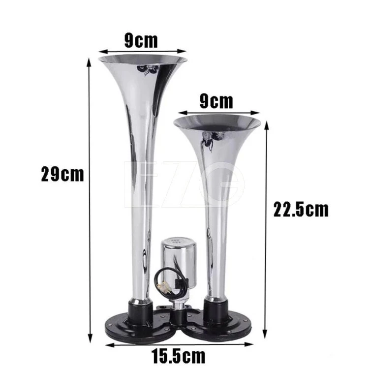 雙管金屬氣喇叭 12V 24V 吃風 喇叭 電控氣喇叭 汽車 貨車 AIR氣喇叭 電子發票含稅 高總裁LED