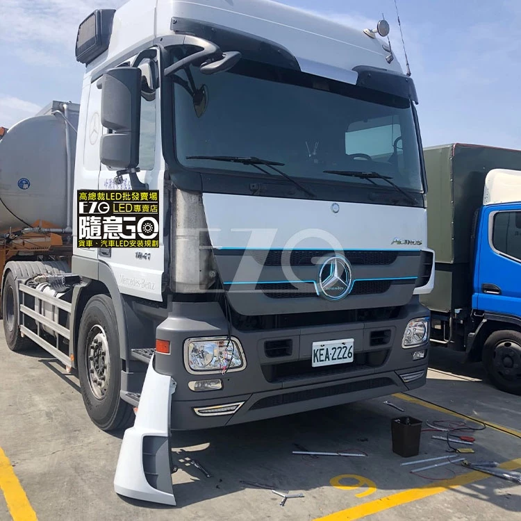 【高總裁LED 】台灣現貨 賓士 LED車標 壓克力 不含電鍍殼 24V led燈 單色 防水 客製化