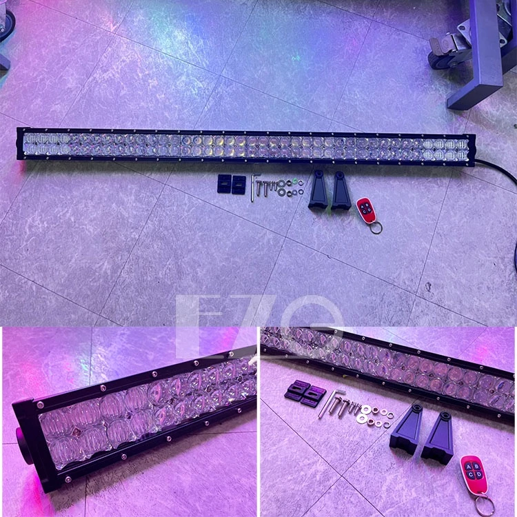 【高總裁LED 】台灣現貨 幻彩長排燈 遙控版 12V24V 防水照明燈 爆閃 單色 呼吸 探照燈 工作燈 頭頂燈