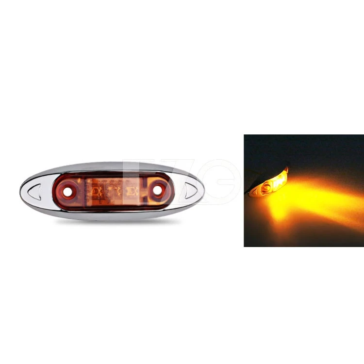 【高總裁LED 】台灣現貨 3LED 側標誌燈 12 24V 防水 信號燈 小燈 輔助燈 側燈 警示燈 邊燈