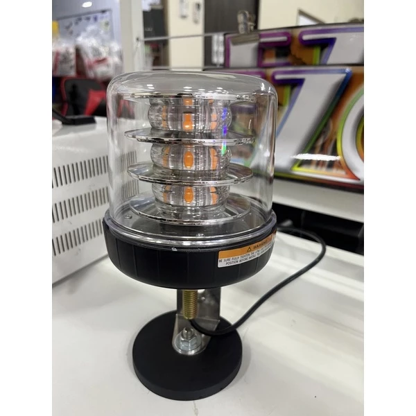 【高總裁LED 】台灣現貨 歐規警示燈 黃光 防水12~24V 旋轉 慢閃 快閃 白鐵管專用 MAN VOLVO