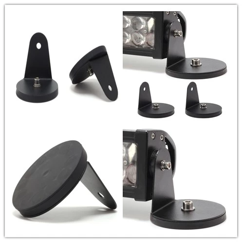 【高總裁LED 】台灣現貨 車頂燈支架 包膠強磁支架 包膠磁鐵 LED長條燈底座 車頂燈固定 磁鐵支架 改裝 強力磁鐵