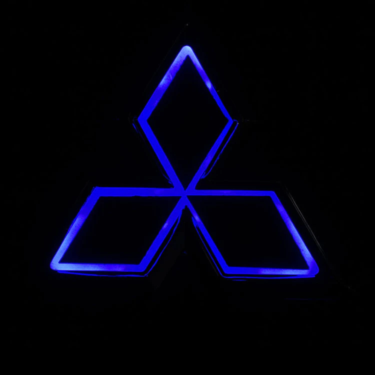 【高總裁LED 】台灣現貨 5D三菱 LED 車標 堅達可用 12V 車標燈 後尾車標標誌發光燈 三菱燈 防水 防塵