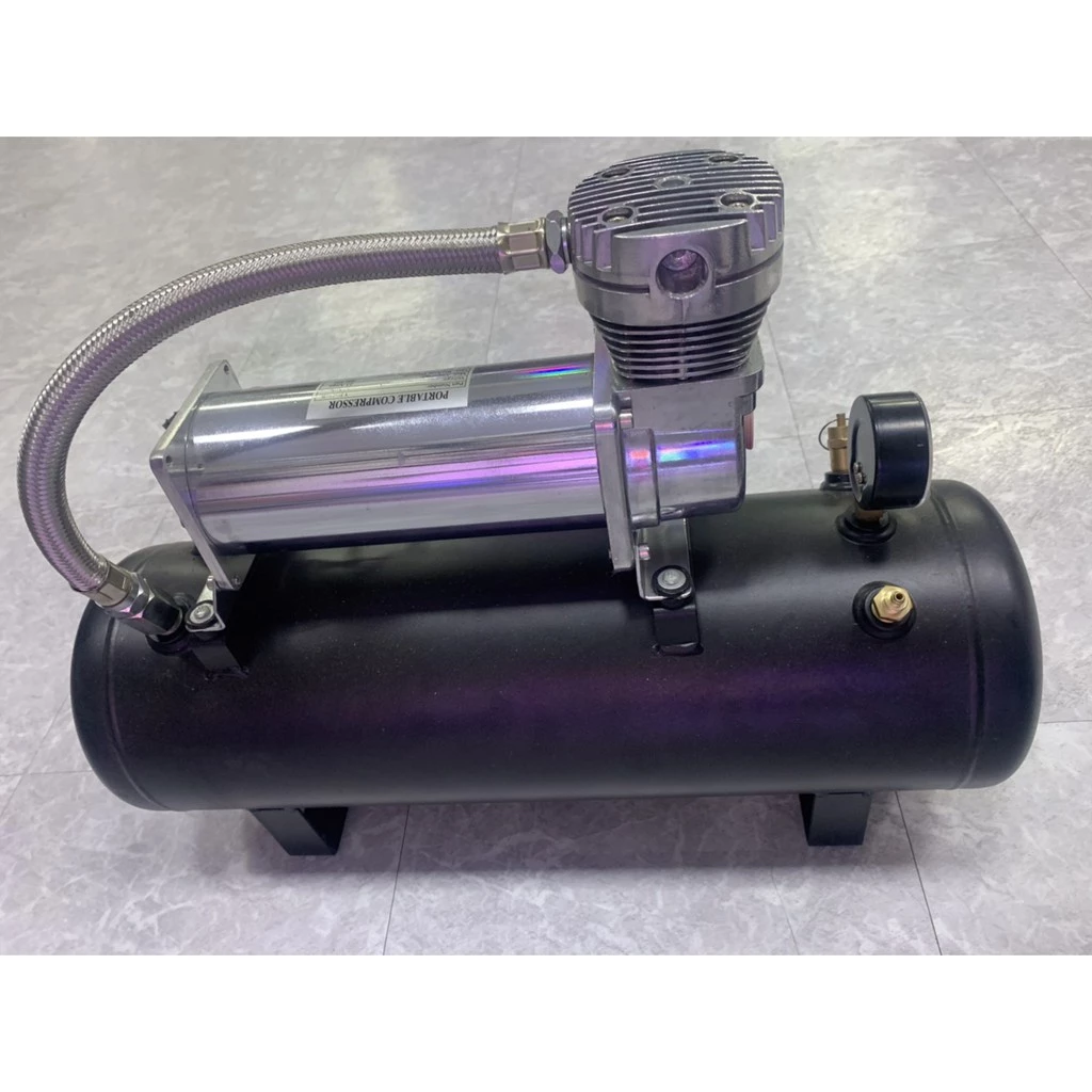 【高總裁LED 】台灣現貨 10公升車用空壓機 AIR喇叭專用 12~24V快速打氣 無油 風桶 儲氣桶 空氣壓縮機