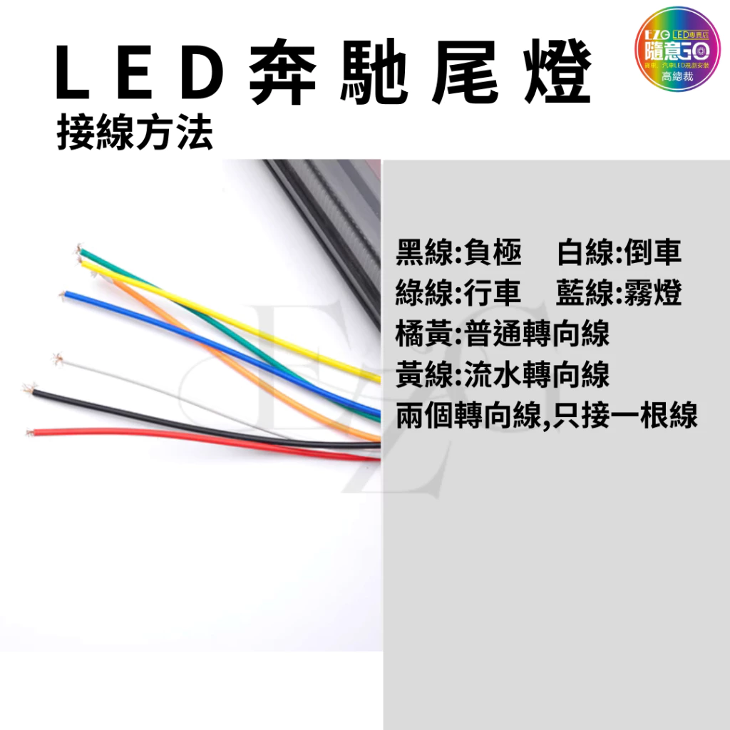【高總裁LED】台灣現貨 奔馳尾燈　 24v流水方向燈 倒車燈 煞車燈 尾燈 警示燈 卡車 高總裁LED