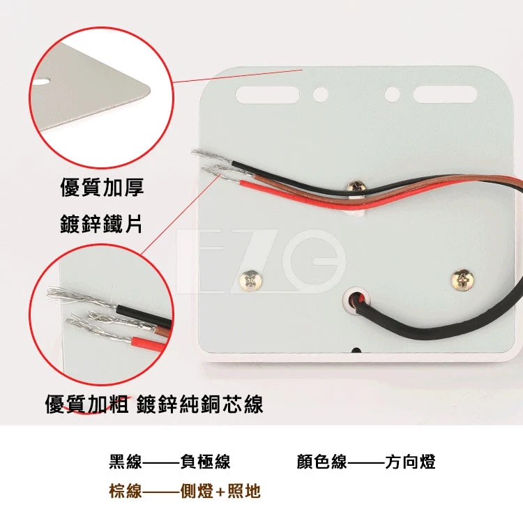 【高總裁LED 】台灣現貨 紅 藍 晶鑽高亮邊燈 防水 超亮 照地燈 小燈 流水方向 12~24V LED 照輪燈