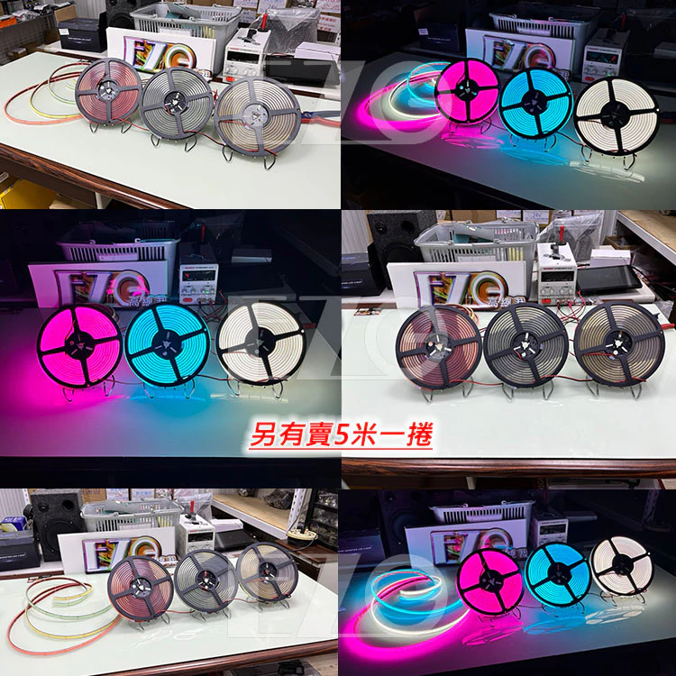 【高總裁LED 】台灣現貨 COB導光燈條 單色 軟燈條 12V 24V 防水 柔性燈 柔光 灌膠燈條 背厚膠