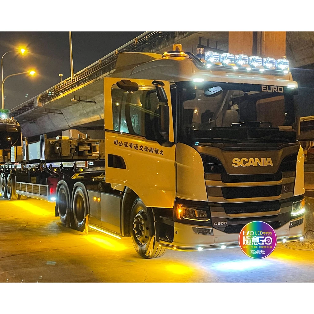 【高總裁LED 】台灣現貨 白鐵管專用小燈 2LED 崁入式 防水 12V 24V   大車 LED小燈 MAN