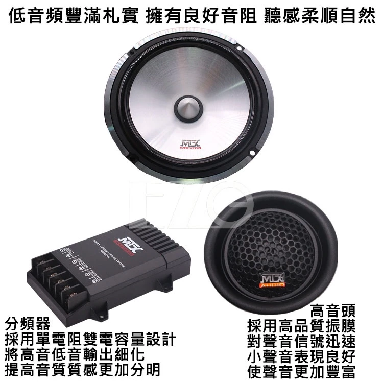 【高總裁LED 】台灣現貨 音箱分離式喇叭 MTX 6.5吋 分音喇叭 子彈頭 高音 低音 重低音喇叭 揚聲器