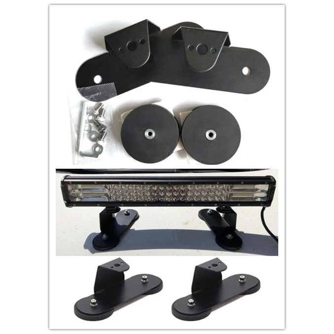 【高總裁LED 】台灣現貨 車頂燈支架 包膠強磁支架 包膠磁鐵 LED長條燈底座 車頂燈固定 磁鐵支架 改裝 強力磁鐵