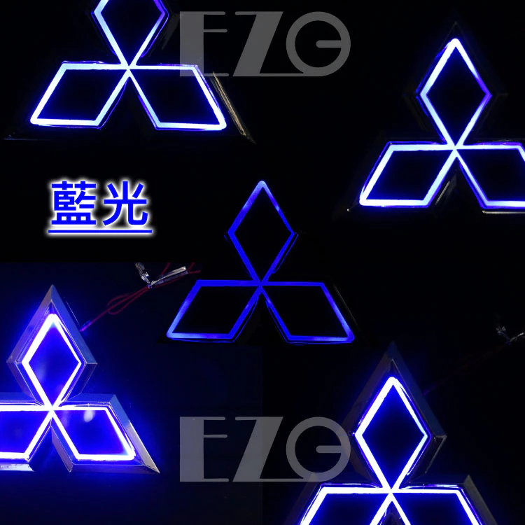 【高總裁LED 】台灣現貨 5D三菱 LED 車標 堅達可用 12V 車標燈 後尾車標標誌發光燈 三菱燈 防水 防塵