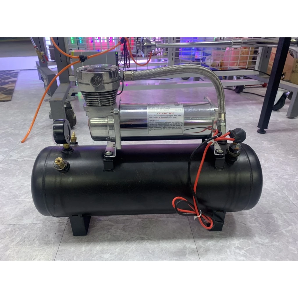 【高總裁LED 】台灣現貨 10公升車用空壓機 AIR喇叭專用 12~24V快速打氣 無油 風桶 儲氣桶 空氣壓縮機