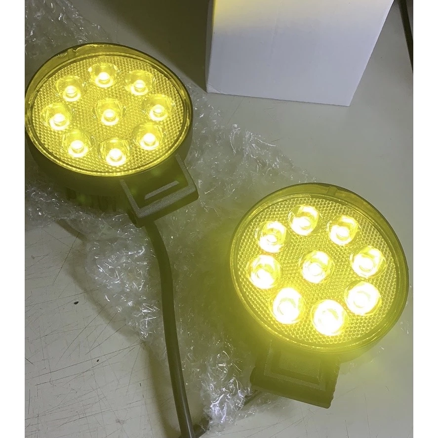 【高總裁LED 】台灣現貨 LED 27W 工作燈 散光 黃光 白光 防水 高亮 超廣角 中厚款 12~24V 照明