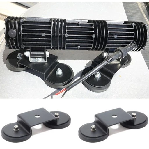 【高總裁LED 】台灣現貨 車頂燈支架 M款 包膠強磁支架 LED長條燈底座 車頂燈固定 磁鐵支架 越野車