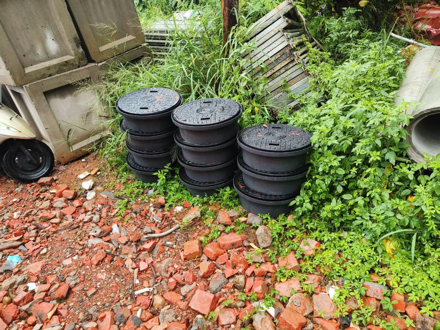 桃園/鑄鐵蓋元50cm 1️⃣1️⃣組｜FRP污水槽｜污水槽廠商