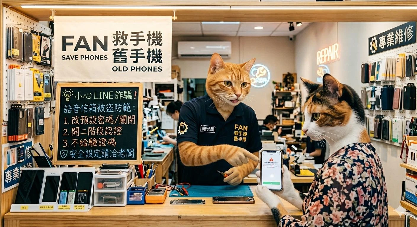 【手機安全警訊】LINE 語音信箱被盜？快檢查這兩項設定！
