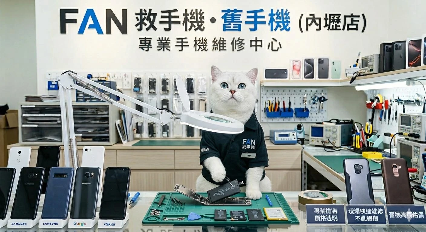 手機螢幕裂、電池不耐用、充電沒反應…