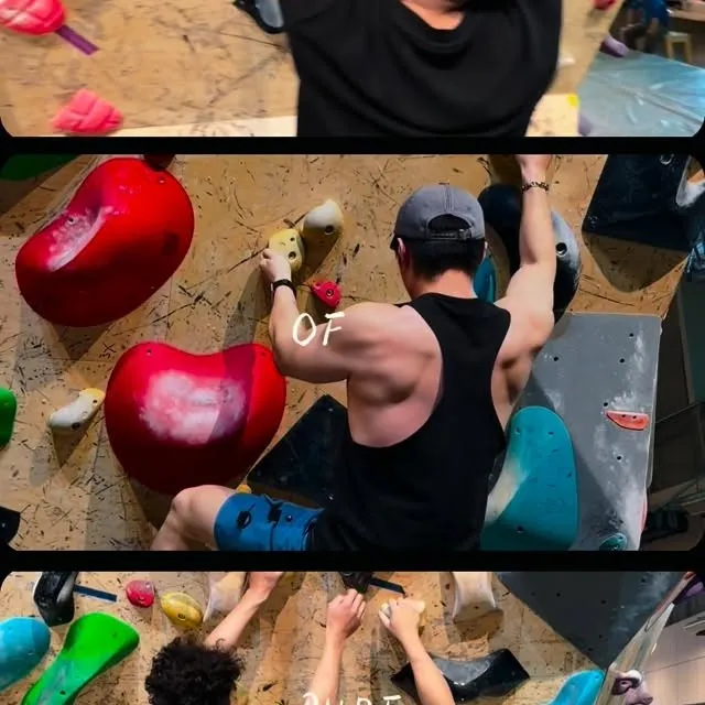 平常的日常不是重訓，就是街頭健身， 以為只要有肌力，面對抱石應該也能順利克服。