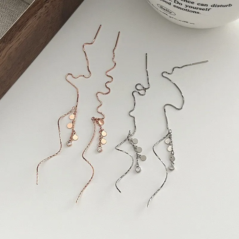 線耳耳環 簡單 氣質百搭款