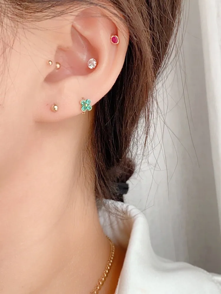 小花耳環