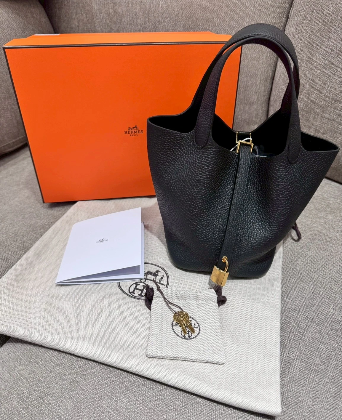 HERMES Picotin Lock 18 黑金