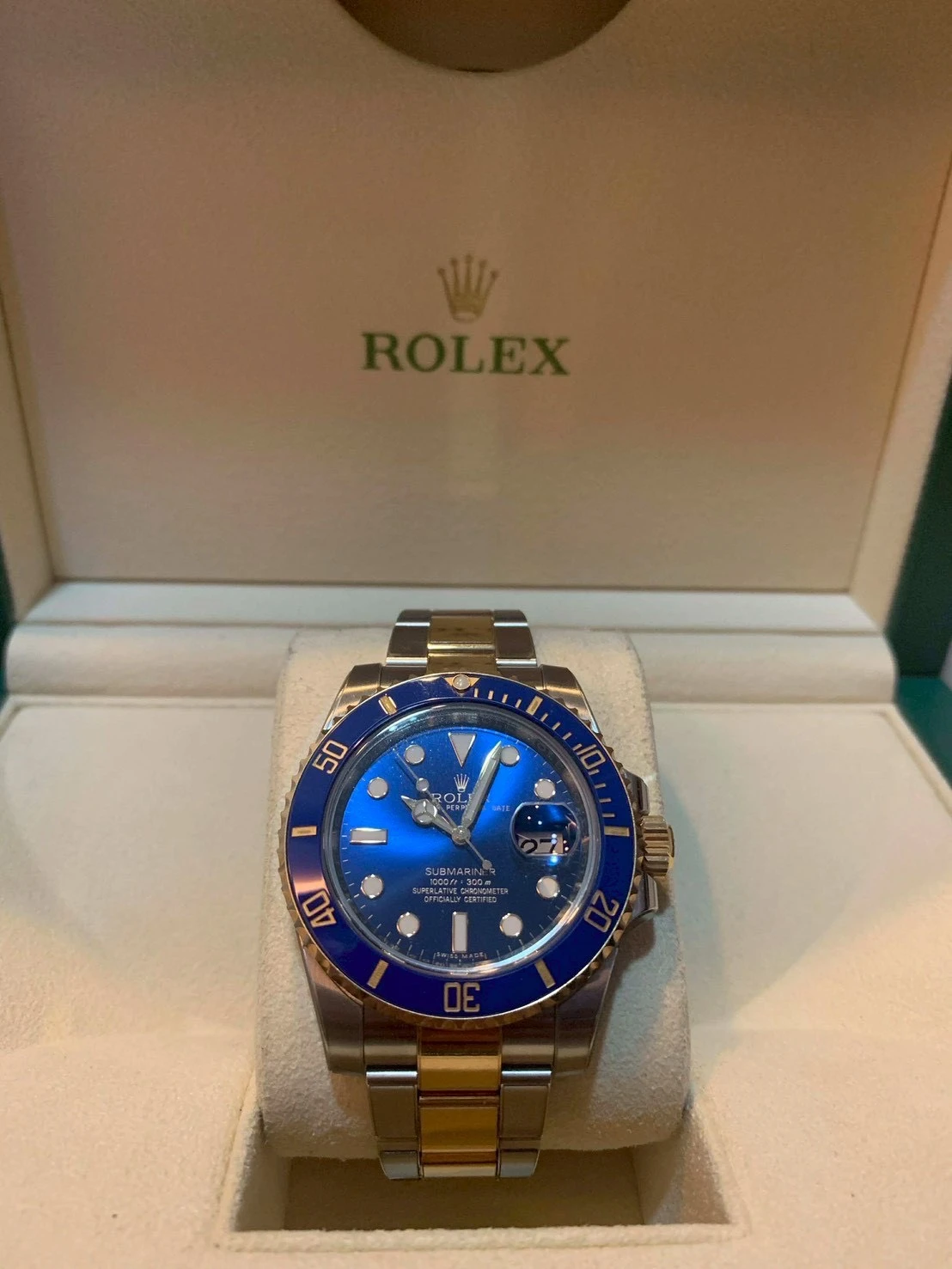 ROLEX  半金藍水鬼 41MM