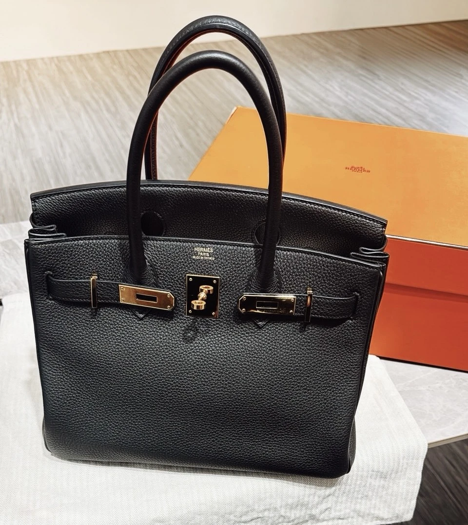 Hermes Birkin 30 Noir Togo 金扣 