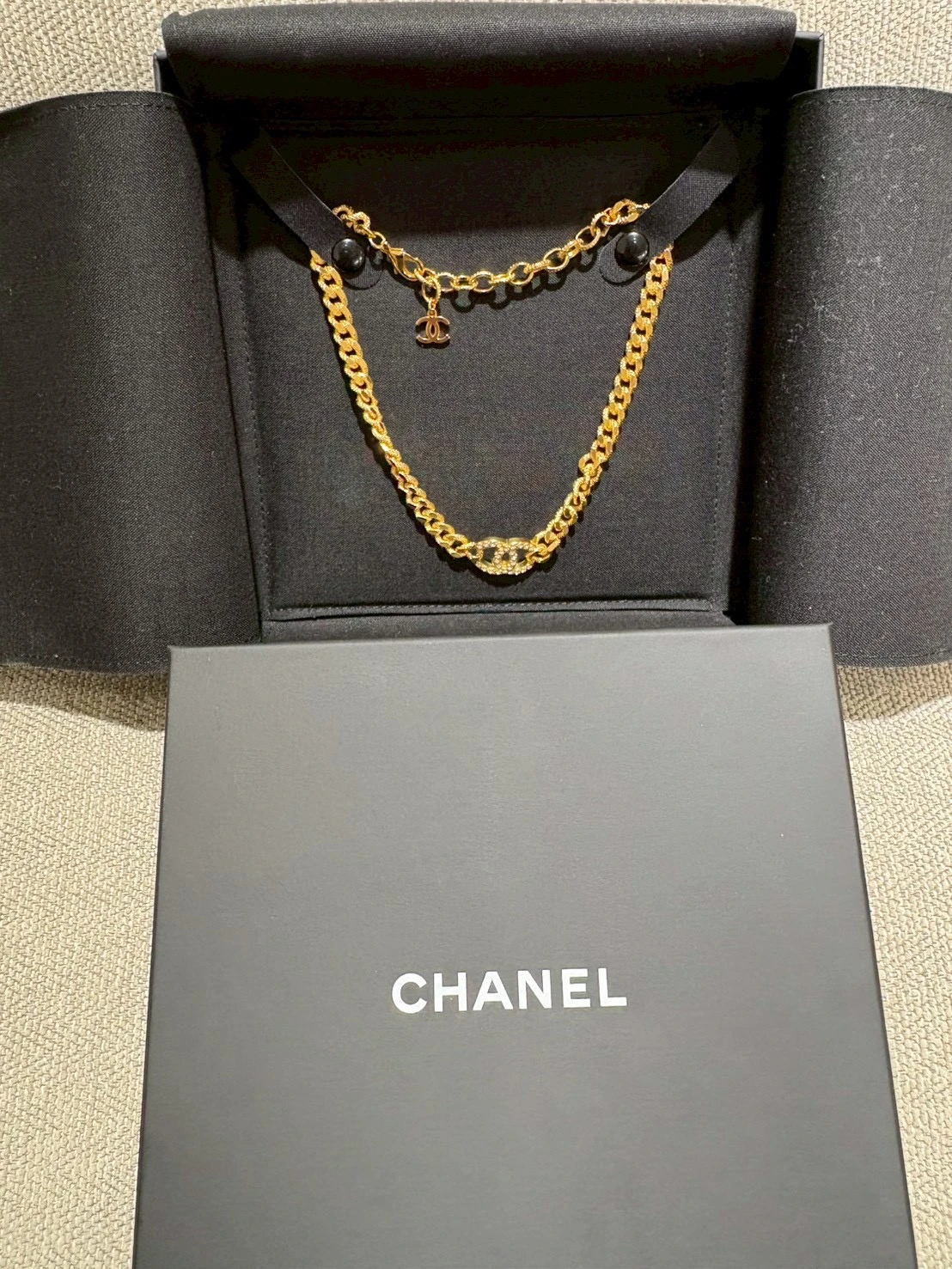 CHANEL CC 水晶 頸鏈