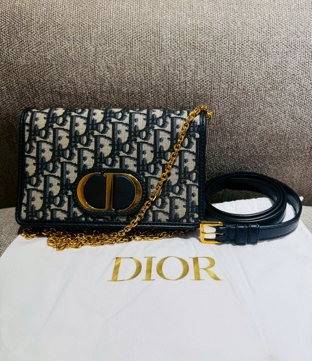 DIOR 經典 Oblique 緹花二合一